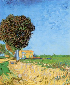 Vincent Van Gogh Painting - Un carril cerca de Arles Vincent van Gogh